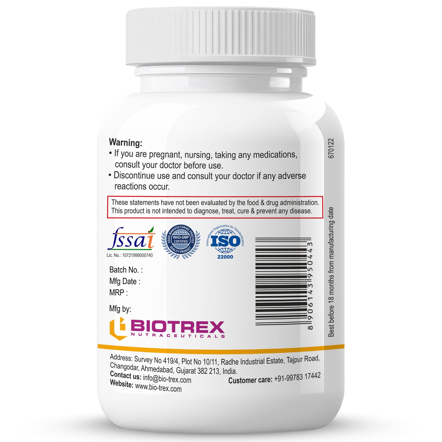 Biotrex Glycine Amino Acid - 60 Capsules