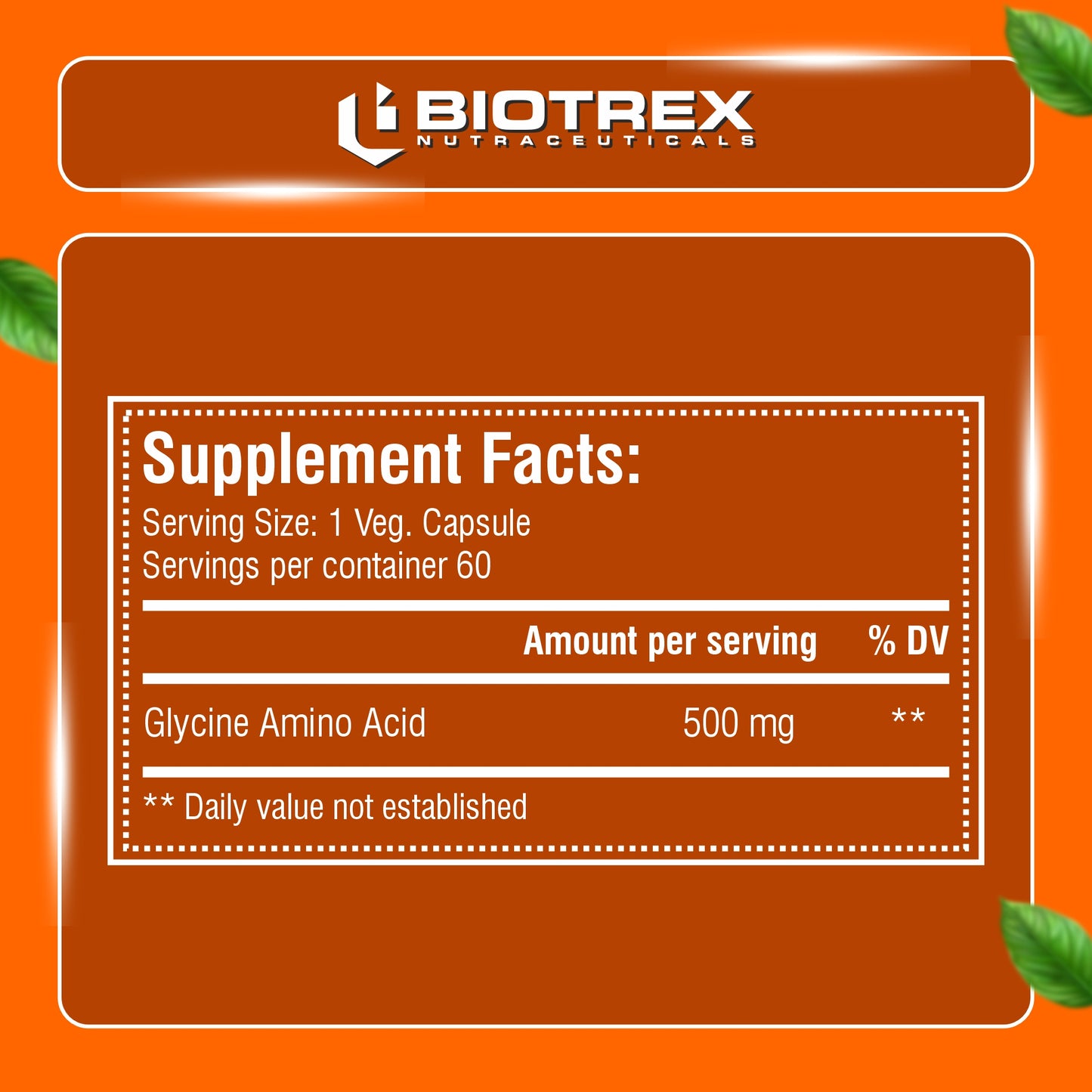 Biotrex Glycine Amino Acid - 60 Capsules