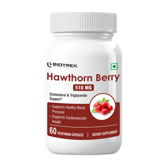Biotrex Hawthorn Berry 510mg - 60 Capsules