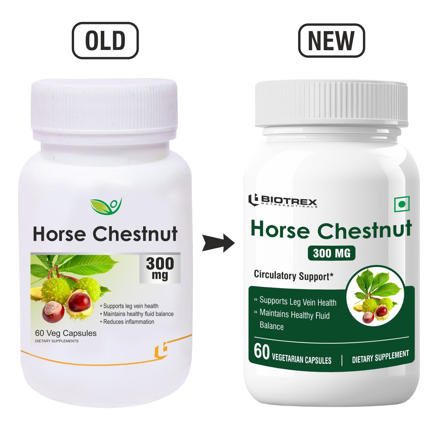 Biotrex Horse Chestnut 300mg - 60 Capsules