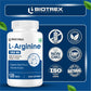 Biotrex L-Arginine 1000mg Supplement, Nitric Oxide Production & Muscle Growth - 120 Tablets