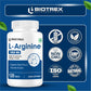 Biotrex L-Arginine 1000mg Supplement, Nitric Oxide Production & Muscle Growth - 120 Tablets