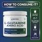 Biotrex L Glutamine Amino Acid Powder 5000mg Per Serving | Preworkout & Muscle Growth | Immune & Gut Health | Enhances Endurance | Unflavoured - 250Gram (50 Serving)