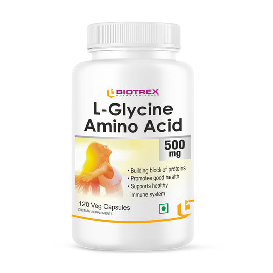 Biotrex L-Glycine Amino Acid 500mg 120veg capsules