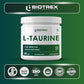 Biotrex Nutraceuticals L-Taurine Powder | Amino Acid Supplement For Athletic Performance | Cardiovascular Health & Enhances Muscle Function | Men & Women - 250Gram (Serving 125)