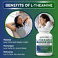 Biotrex L-Theanine 200mg Double Strength, Non-Drowsy Support | Helps Cognitive Health & Relaxation - 60 Veg Capsules