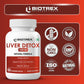 Biotrex Liver Detox 1400mg | Milk Thistle (85% Silymarin) with N Acetyl Cysteine | Hepatoprotective | Supports Fatty Liver Protection | Metabolic Balance | Natural Formula - 60 Veg Capsules