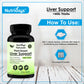 Nutriosys Naturals Plant Based Liver Support Supplement With Milk Thistle, Turmeric, Dandelion Root, Ginger, Radish, Green Tea, Beetroot | 90 Veg Capsules