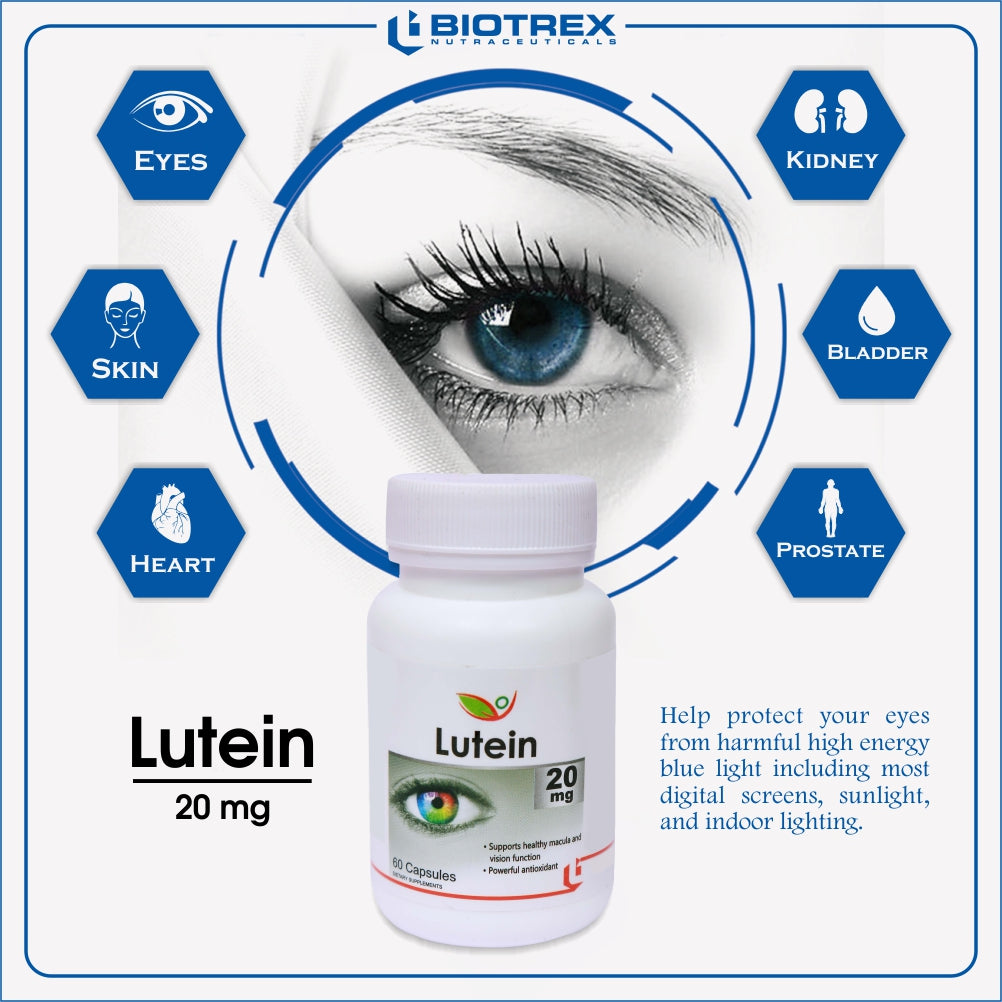 Biotrex Lutein 20mg - 60 Capsules