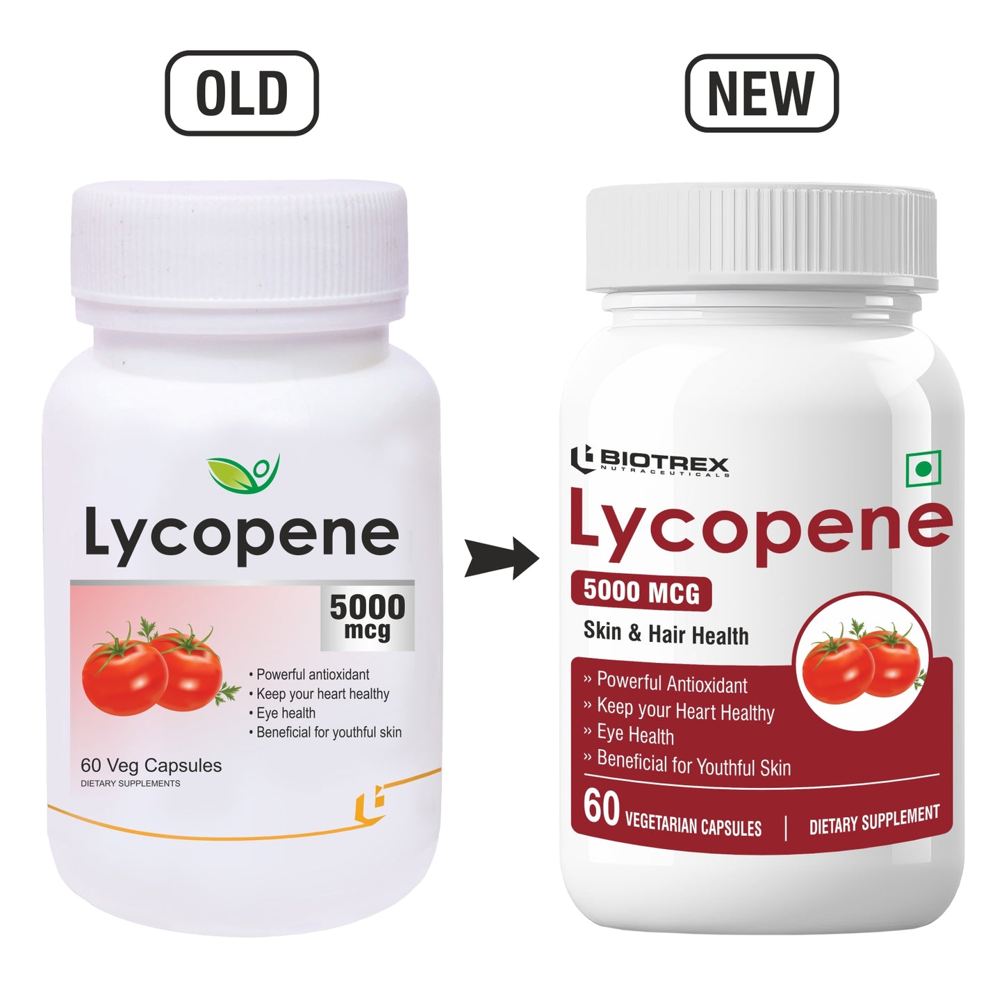 Biotrex Lycopene 5000mcg - 60 Capsules