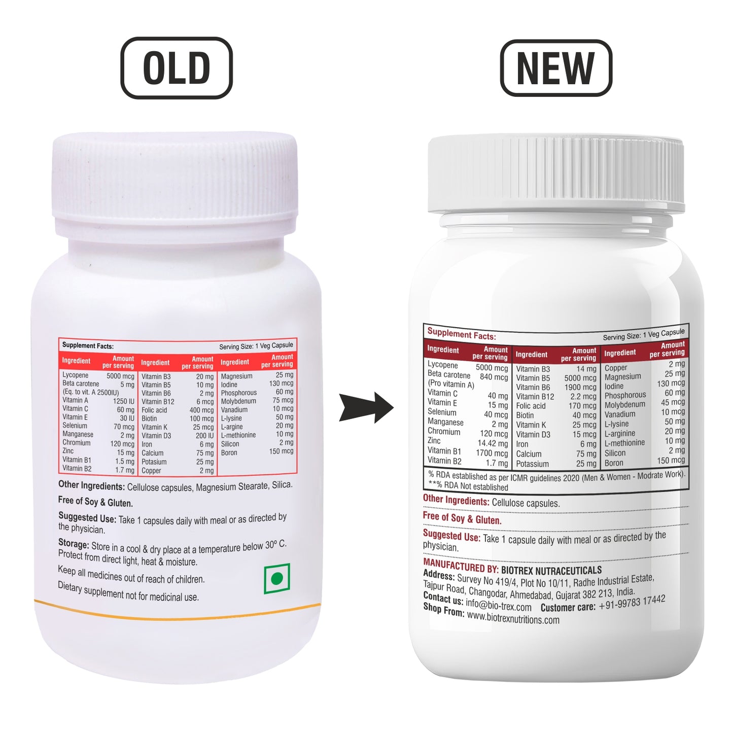 Biotrex Lycopene 5000mcg - 60 Capsules