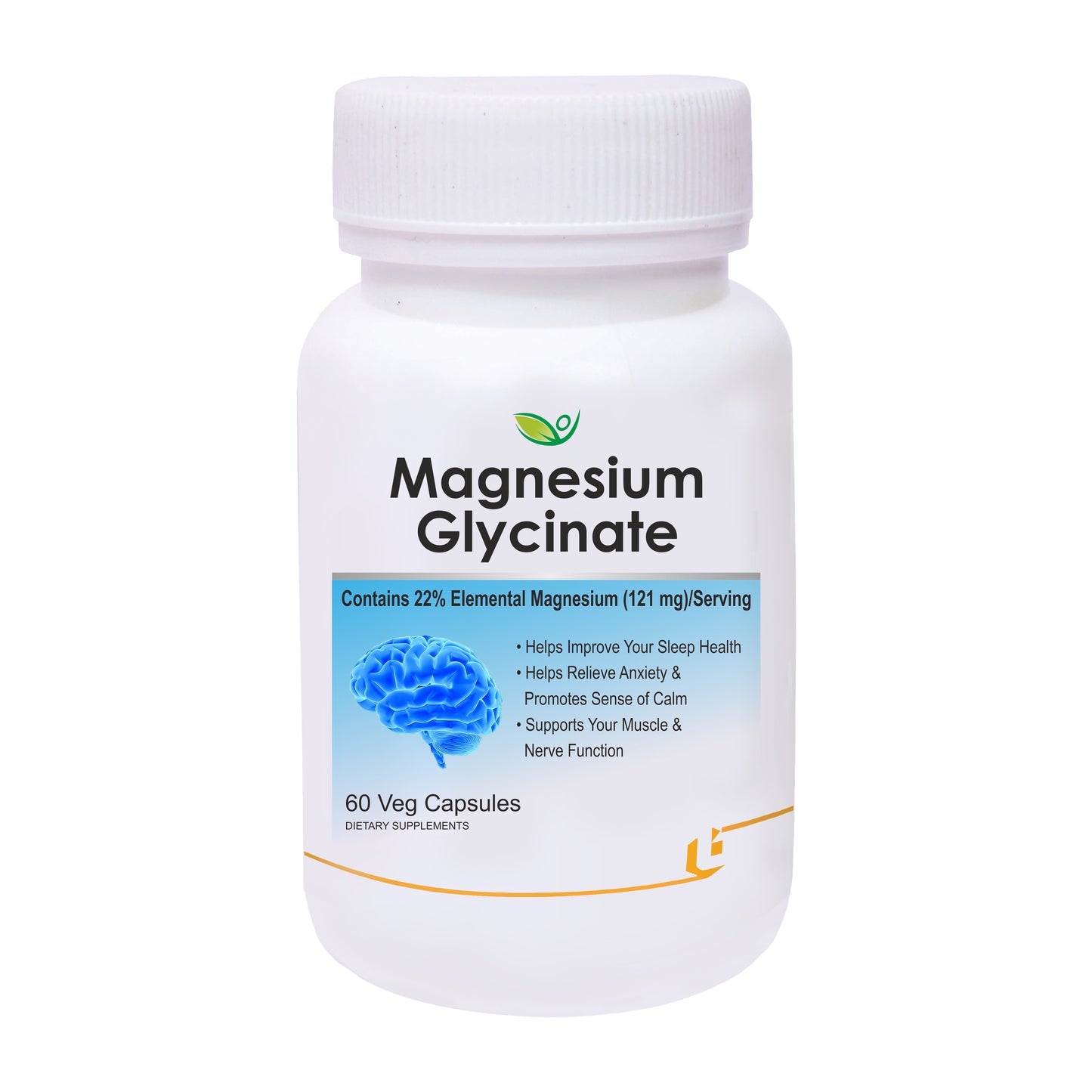 Biotrex Magnesium Glycinate 60 Veg Capsules, Supports Bone Health, Nerve & Muscle Function