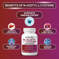 Biotrex Nutraceuticals N Acetyl L-Cysteine (NAC) 600mg, Antioxidant Production | Liver & Kidney | Immunity, Respiratory & Cellular Support - 60 Veg Capsules