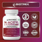 Biotrex Nutraceuticals N Acetyl L-Cysteine (NAC) 600mg, Antioxidant Production | Liver & Kidney | Immunity, Respiratory & Cellular Support - 60 Veg Capsules