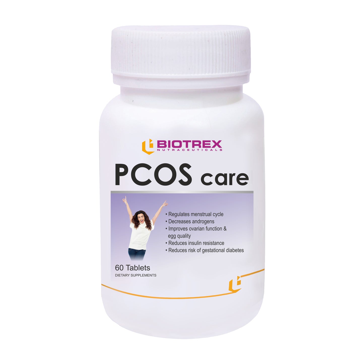 Biotrex Nutraceuticals Pcos Care Supplement, Natural Pcos/Pcod Supplement For Women - 60 Tablets