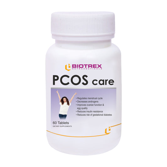 Biotrex Nutraceuticals Pcos Care Supplement, Natural Pcos/Pcod Supplement For Women - 60 Tablets