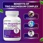 Biotrex Trio Magnesium Complex Enriched With Magnesium L- Threonate, Aquamin Citrate & Magnesium Glycinate, Highly Bioavailable Forms of Magnesium, Supports Healthy Nerve & Brain Health, Supports Healthy Sleep - 60 Veg Capsules
