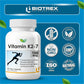 Biotrex Vitamin K2-7 100mcg - 60 Capsules Bone Health, Dental health support & Cardiovascular health benefits