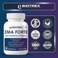 Biotrex Nutraceuticals ZMA Forte | Combination of Magnesium Bisglycinate, Zinc, Glycine, Vitamin B6 & D3 | Highly Bioavailable Form of Magnesium | Sleep Support Formula with Muscle Recovery | Enhances Atheletic Performance & Motility - 60 Veg Capsules