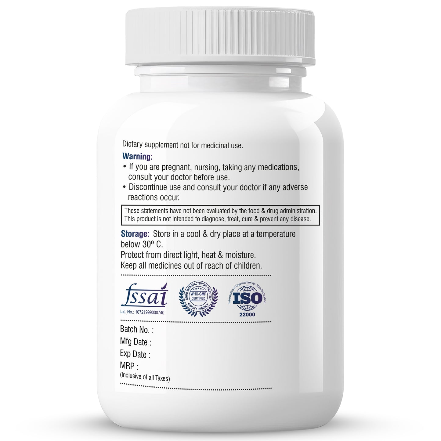 Biotrex Nutraceuticals ZMA Forte | Combination of Magnesium Bisglycinate, Zinc, Glycine, Vitamin B6 & D3 | Highly Bioavailable Form of Magnesium | Sleep Support Formula with Muscle Recovery | Enhances Atheletic Performance & Motility - 60 Veg Capsules