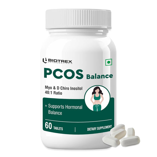 Biotrex PCOS Supplement for women With 40:1 Ratio, High Purity Pharma Grade Ingredients 2000mg Myo-Inositol to 50mg D-Chiro-Inositol - 60 Vegetarian Tablets