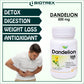 Biotrex Dandelion 500mg - 60 Capsules, Antioxidant, Detoxifies Liver, Digestive Aid