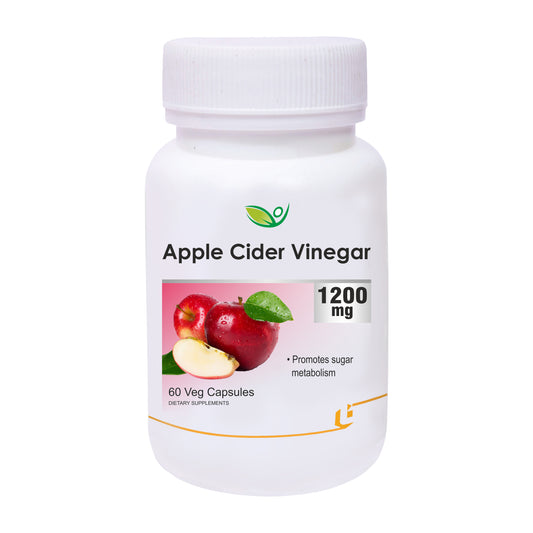 Biotrex Apple Cider Vinegar 1200 mg - 60 Capsules Promotes weight loss, Improve digestive health