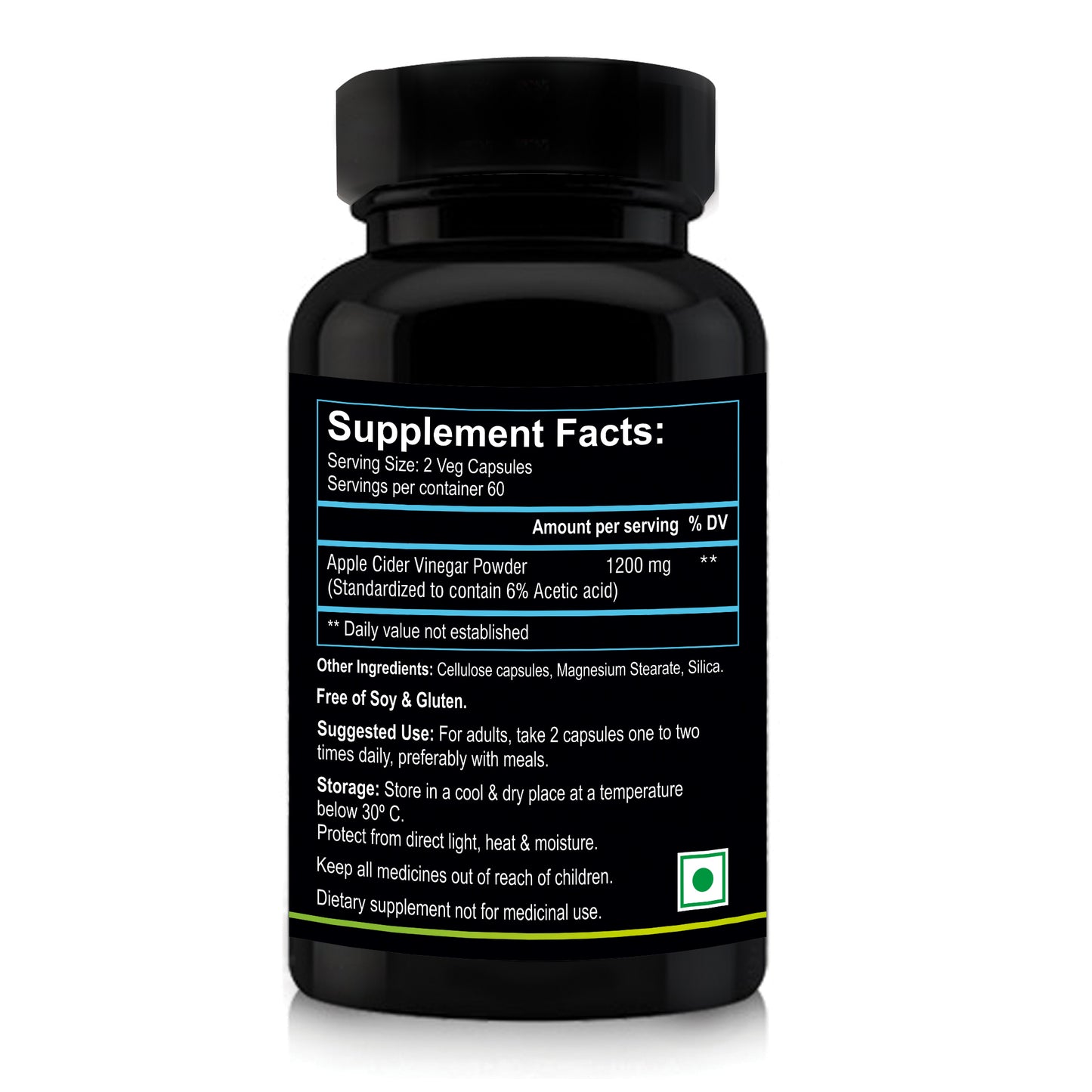 Nutriosys Apple Cider Vinegar 1200mg - 90 Capsules