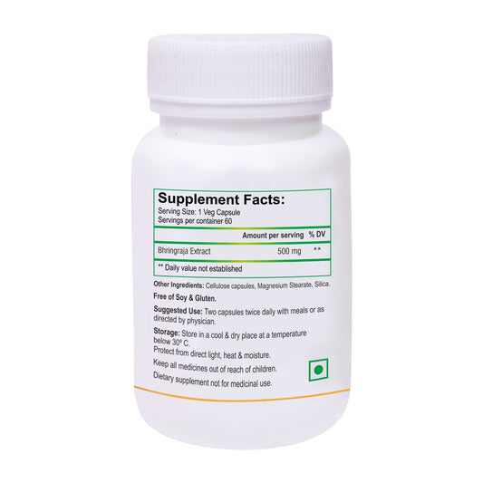 Biotrex Bhringraj 500mg - 60 Capsules