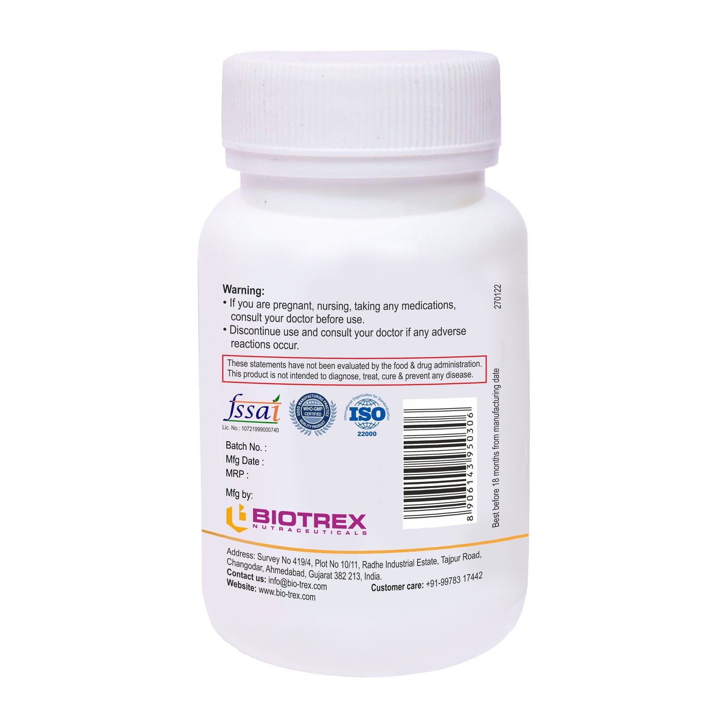 Biotrex Cat's Claw 500 mg - 60 Capsules