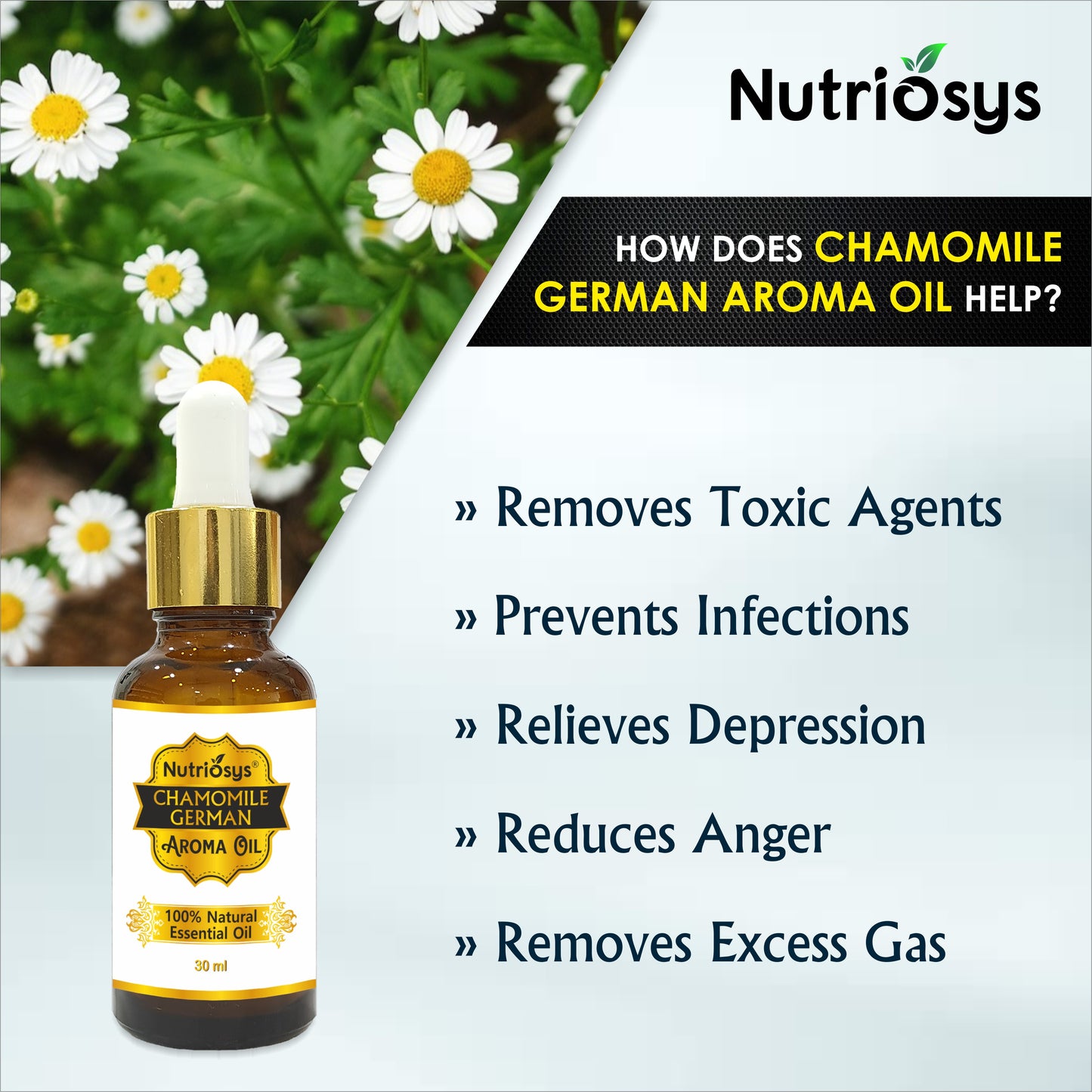 Nutriosys Chamomile German Oil Essential Oil - 30ml