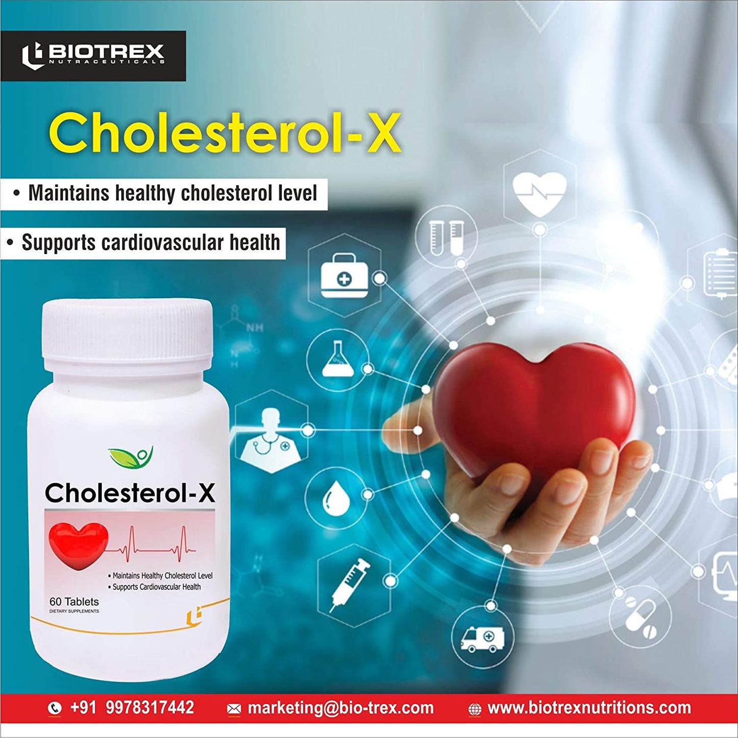 Biotrex Cholesterol-X - 60 Capsules