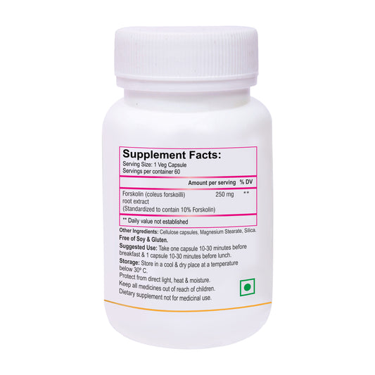 Biotrex Forskolin 250mg - 60 Capsules