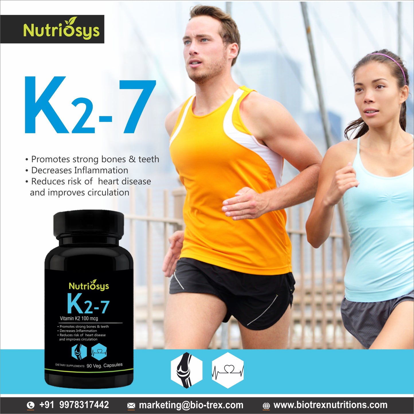 Nutriosys Vitamin K2-7 100mcg - 90 Capsules