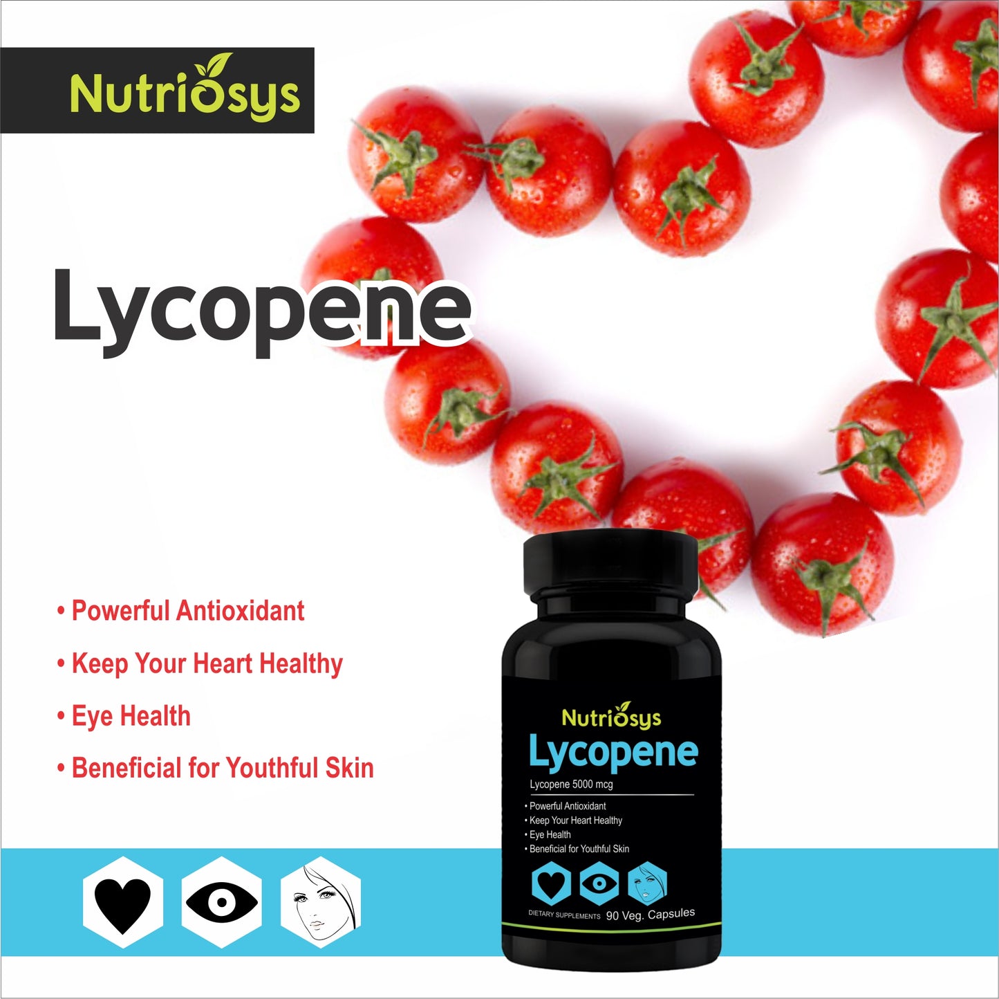 Nutriosys Lycopene with Multivitamins 5000mcg - 90 Capsules