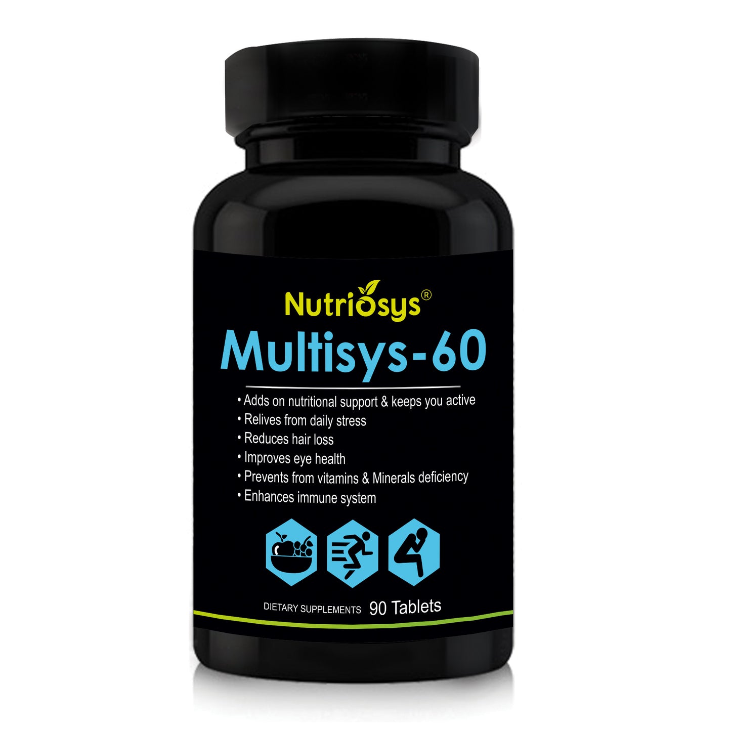 Nutriosys Multisys-60 Multivitamins & Minerals - 90 Capsules