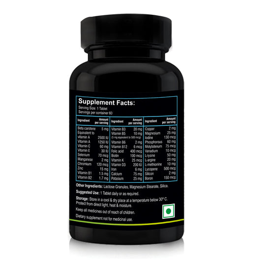 Nutriosys Multisys-60 Multivitamins & Minerals - 90 Capsules