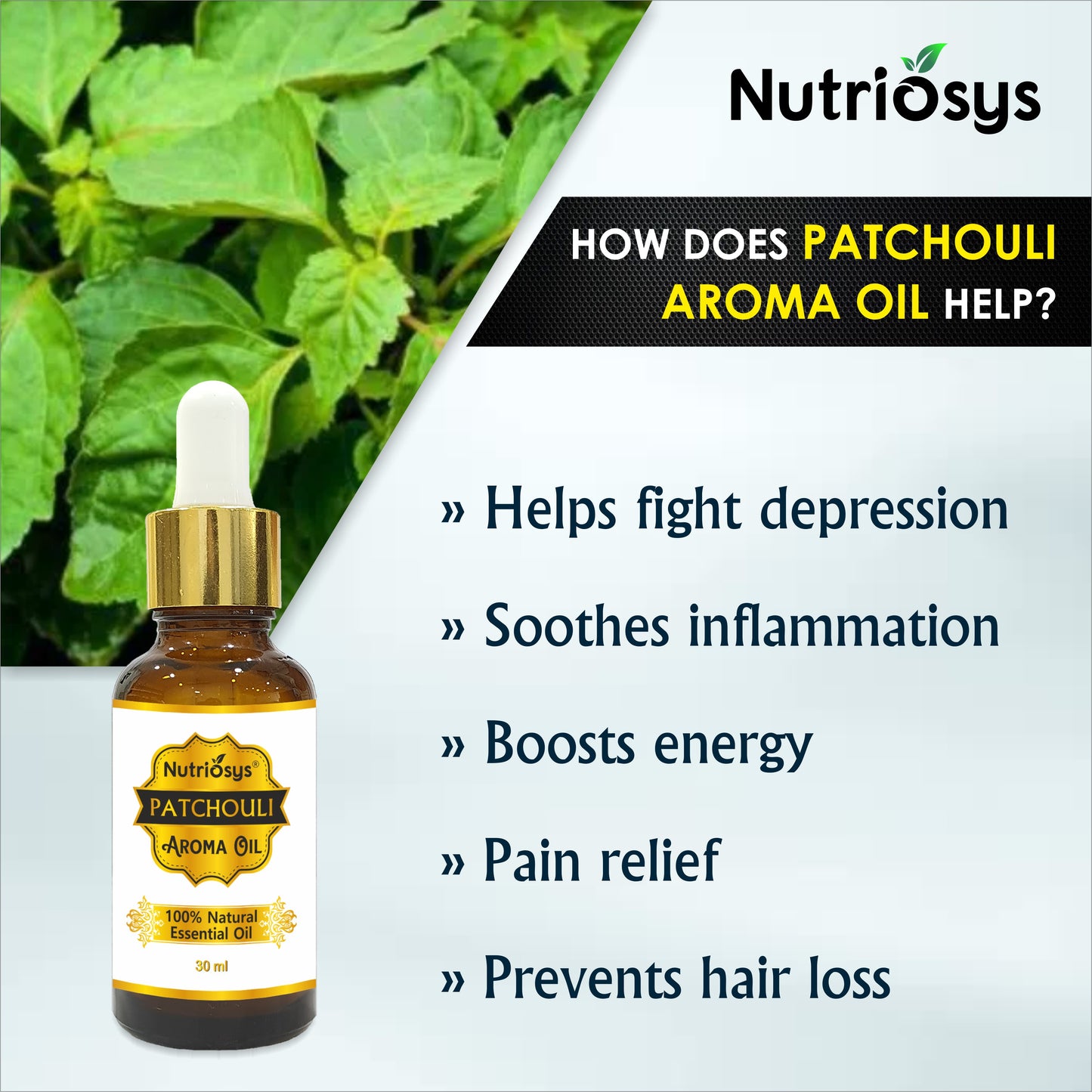 Nutriosys Patchouli Oil  - 30ml