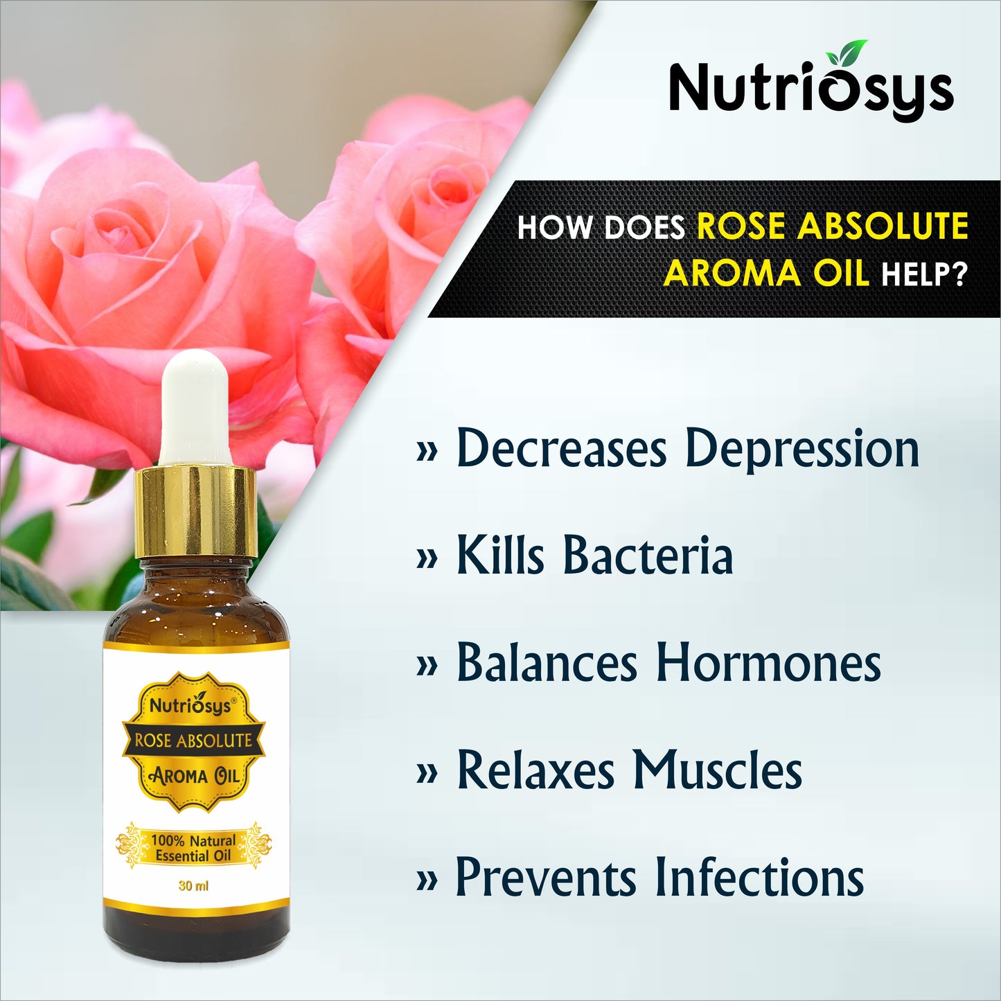 Nutriosys Rose Absolute Pure Oil - 30ml