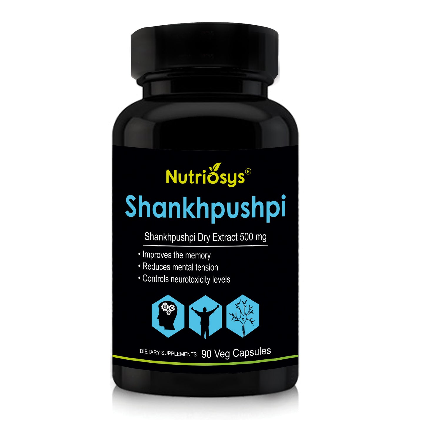 Nutriosys Shankhpushpi 500 mg - 90 Capsules