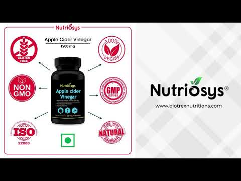 Nutriosys Apple Cider Vinegar 1200mg - 90 Capsules